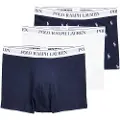 Ralph Lauren for man. 714830299057 Pack of 3 boxers navy, print and white (M), Homewear, Cotton