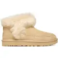 Ugg for woman. 1173832 Classic Ultra Mini Chalet Leather Ankle Boots Beige (39), Flat, None, Casual, Homewear