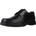Fluchos for man. 9142_SALV_NEGF Leather shoes Crono 9142 Salvate black (39), Laces, Casual, Classic