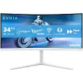 Philips Evnia 5000 34M2C5501A - LED-skjerm - gaming - kurvet - 34 - 3440 x 1400 WQHD @ 180 Hz - Fast VA - 300 cd/m² - 4000:1 - DisplayHDR 400 - 0.5 ms - 2xHDMI, DisplayPort - høyttalere - hvit