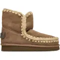Mou for woman. MU.FW101050A Leather boots Eskimo 18 Glitter Logo taupe (39), 5 to 8 cm, None, Casual