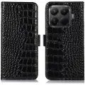 Mtp Products Xiaomi 15T Pro Crocodile Series Lommebok-deksel i Lær med RFID - Svart