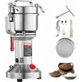 Vevor 300g elektrisk kornmøllekvern, høyhastighets 1500W kommersielle krydderkverner, pulvermaskin i rustfritt stål, for tørre korn, krydder, frokostblandinger, kaffe, mais, pepper, rett type