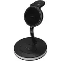 Deltaco 3-i-1 magnetisk trådløst ladestativ 18W for iPhone, Apple Watch og Airpods