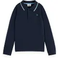 Scotch & Soda Pique Langermet Poloskjorte