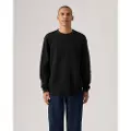 Levi's for man. A9249-0025 Relaxed Thermal T-Shirt black (M), Casual, Cotton, Long sleeve