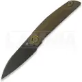 Reate VK-ANUB Dark Bronze Titanium foldekniv, Black DLC