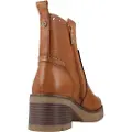Carmela for woman. 16257203-CAMEL Leather ankle boots 162572 brown (36), 1 to 3 cm, Zip, Casual