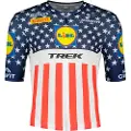 Santini Lidl Trek Quinn Simmons Usa National Champion Kort Ermet Trøye