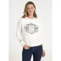 Victorio & Lucchino , V&L for woman. 350198178 White lurex embroidered jumper (6 = XXL), Casual, Viscose, Long sleeve