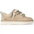 Ugg unisex for kids. 1166490K Lo Lowmel Leather Sneakers beige (31), Flat, Laces, Casual, children's fashion