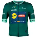 Santini Lidl Trek Jonathan Milan´s Tour De France Green Kort Ermet Trøye
