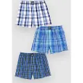 Lousy Livin Checkered 3Pack Boxer blå