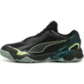 Puma Solarstrike 4 Handball Shoes, Shoes, Black/Green Terrain/Fizzy Light, 38