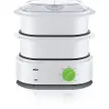 Braun Tribute Collection FS 3000 - Dampkoker - 850 W - hvit/grønn