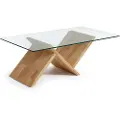 Kave Home Kave HomeSofabord WALEA eik/transparent glassTransparentSofabordFra Homeroom