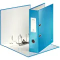 Leitz WOW 180° - Hevarmbuefil - bokryggbredde: 80 mm - for A4 (210 x 297 mm) - kapasitet: 600 ark - metallic blå