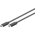 Allteq goobay - USB-kabel - 24 pin USB-C (hann) til 24 pin USB-C (hann) - USB 3.1 - 1 m - svart