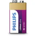 Philips Lithium Ultra Batteri 6FR61LB1A/10, Engangsbatteri, 9V, Lithium, 9 V, 1 stykker, Cd (kadmium), Hg (kvikksølv), Pb (bly)