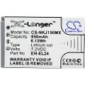24hShop Batteri til kamera for Nikon 1 J5