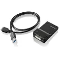 Lenovo USB 3.0 to DVI/VGA Monitor Adapter - Ekstern videoadapter - USB 3.0 - DVI