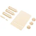 Fender Stratocaster Tilbehørssett Eldret hvit