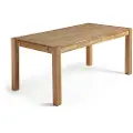Kave Home Kave HomeUttrekkbart bord Isbel 140 (220) x 90 cmBrunSpisebordFra Homeroom