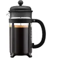 Bodum PRESS JAVA Kaffemaskine Transparent, Sort Kapacitet kopper=8