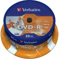 Verbatim - 25 x DVD-R - 4.7 GB 16x - bred fotoskrivbar overflate - spindel