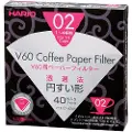 Hario VCF-02-40W, Kaffefilter, Hvit, 40 stykker