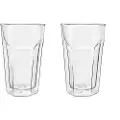 Leopold Vienna LV01516, Gjennomsiktig, Glass, Rund, 2 stykker, Klar, 280 ml