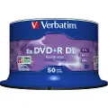 Verbatim 50 Dvd+r Dobbeltlag 8x