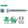 Spax 1081010400255, Skru, Metall, Tre, Flat, Delgjenge, Grå