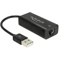 DeLOCK Adapter USB 2.0 > LAN 10/100 Mb/s - Nettverksadapter - USB 2.0 - 10/100 Ethernet