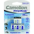 Camelion AlwaysReady NH-9V200AR-BP1 - Batteri 9V - NiMH - (oppladbart) - 200 mAh