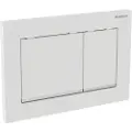Geberit actuator plate omega30 for dual flush: black / bright chrome / black