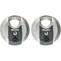 Master Lock M40EURT, Diskus, Nøkkellås, Bruk bare én nøkkel, Garage, Moving truck, Selvoppbevaring, Shed, Oppbevaringsskap, Trailer, Van, Workshop, Sort, Sølv, Rustfritt stål