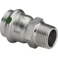 Viega Inox overgang 1x35 mm Inox, rustfri stål, muffe/nippel, SC-Contur