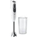 Braun Multiquick 3 Vario MQ 3100 WH Smoothie+ - Håndmikser - 750 W - hvit/grå