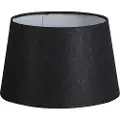 QAZQA Linskjærmslampe svart 25/16