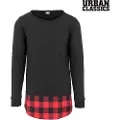 Urban Classics Long Flannel Bottom T-skjorte