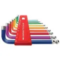 PB Swiss Tools PB Stiftnøglesæt, kugle, Rainbow 1,5-10 mm