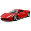 Bburago Ferrari 488 Gtb, Sportsbil, Montert på forhånd, 1:18, Ferrari 488 Gtb, Hankjønn, Rød