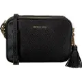 Michael Kors for woman. 32F7GGNM8L Ginny leather shoulder bag black (OSFA), Casual