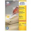 Avery L4736REV-100, hvit, avrundet rektangel, avtakbar, 45,7 x 21,2 mm, A4, papir