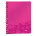 Leitz Notatbok Leitz WOW, A5, fôret, 80 ark, rosa