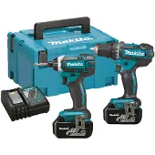 Makita DLX2127MJ kombisett 18V 2x4,0Ah Li-ion (DDF482+DTD152)
