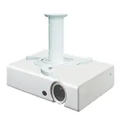 NeoMounts BEAMER-C80 - Brakett - full bevegelse - for projektor - hvit - takmonterbar