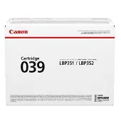 Canon 039 - Svart - original - tonerpatron - for imageCLASS LBP351dn, LBP351x, LBP352dn, LBP352x; i-SENSYS LBP351x, LBP352x; Satera LBP351i