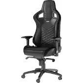 Noblechairs EPIC SERIES - Stol - direktør - armlener - T-formet - tipping - roterende - aluminium, polyuretan, stål, PU-kunstlær, åpencelleskum - svart